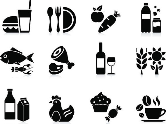 stock photo displaying foods and beverages